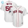 Mookie Betts Boston Red Sox 2018 World Series Cool Base Player Jersey White stylepulseusa 1