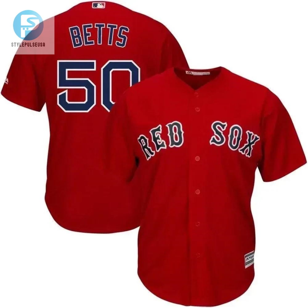 Mookie Betts Boston Red Sox Cool Base Player Jersey  Scarlet 