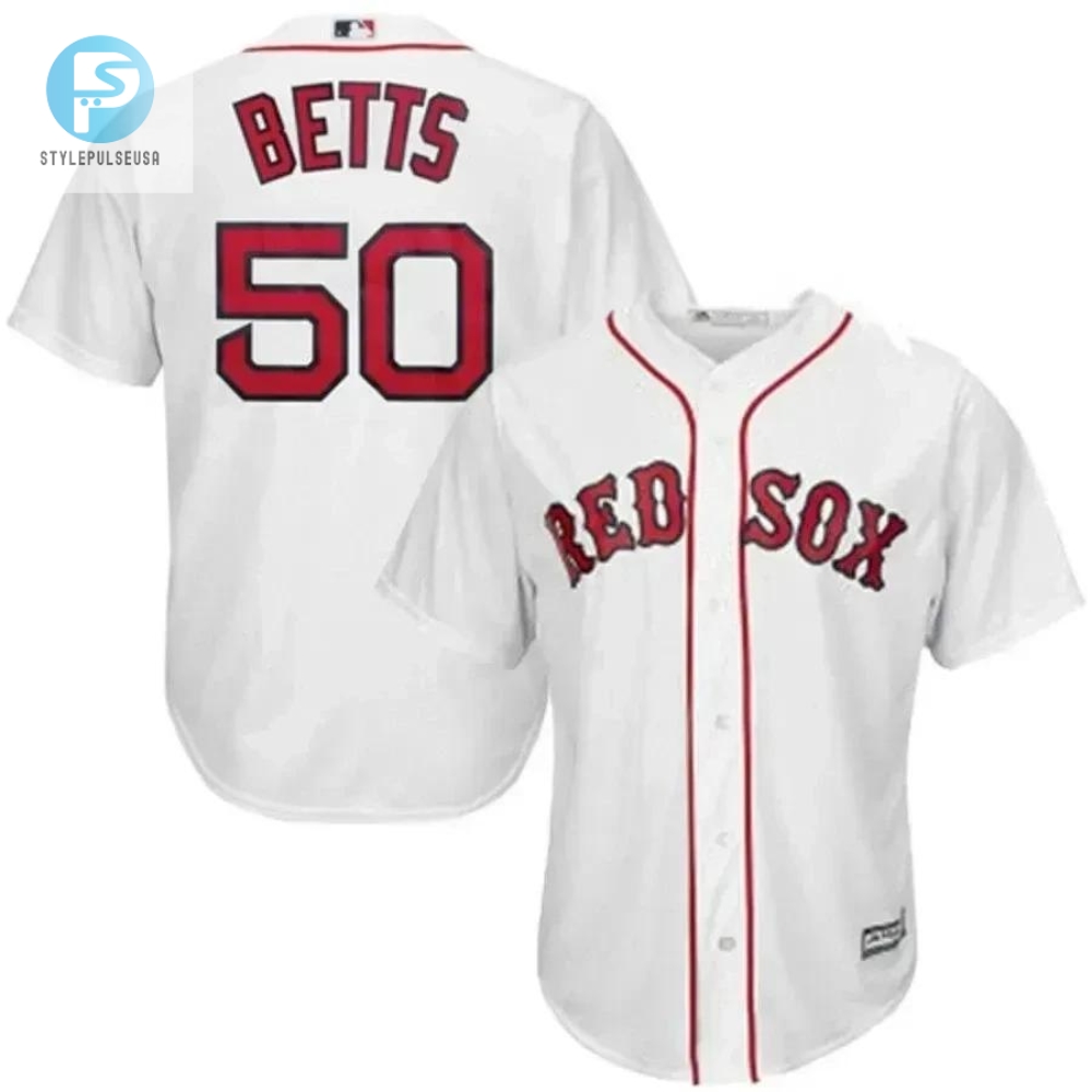 Mookie Betts Boston Red Sox Cool Base Player Jersey  White 