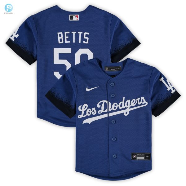 Mookie Betts Los Angeles Dodgers Preschool City Connect Script Replica Jersey Royal Mlb stylepulseusa 1