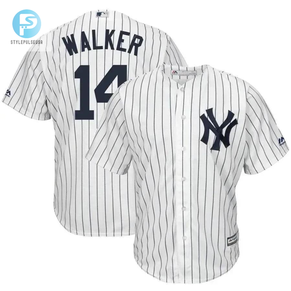 Neil Walker New York Yankees Home Cool Base Player Jersey  White 