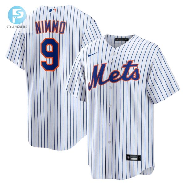 New York Mets 9 Brandon Nimmo Home Official Replica Player Jersey White stylepulseusa 1