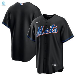 New York Mets 2022 Alternate Replica Team Jersey Black Mlb stylepulseusa 1 1