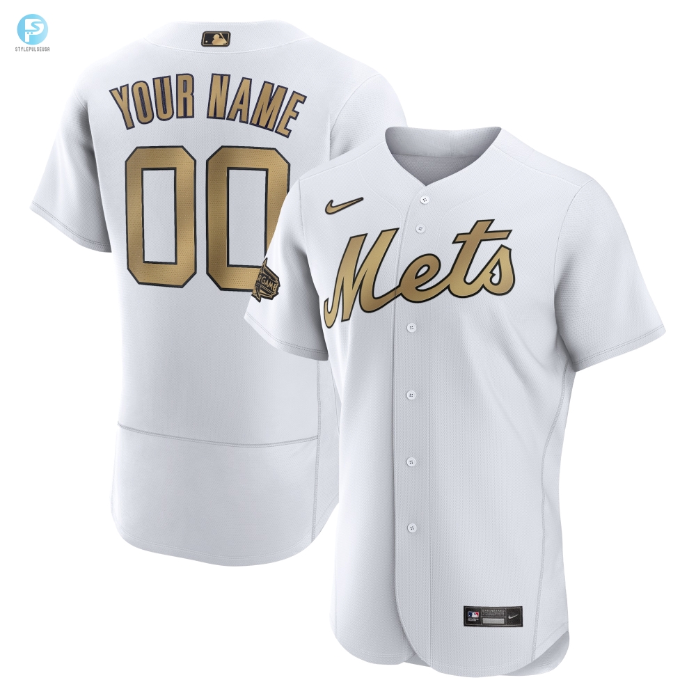 New York Mets 2022 Mlb Allstar Game Authentic Custom Jersey  White Custom Jerseys Mlb 