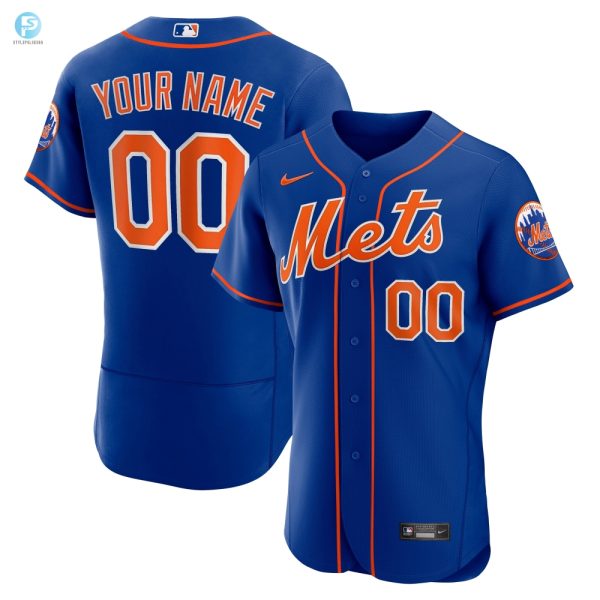 New York Mets Alternate Authentic Custom Jersey Royal Custom Jerseys Mlb stylepulseusa 1