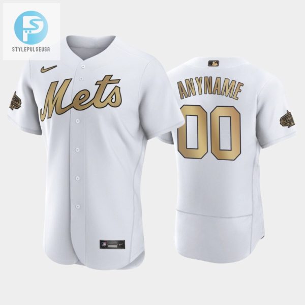 New York Mets Custom 202223 Allstar Game White Jersey stylepulseusa 1 1