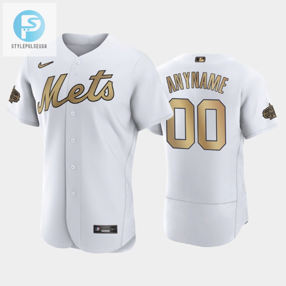 New York Mets Custom 202223 Allstar Game White Jersey 