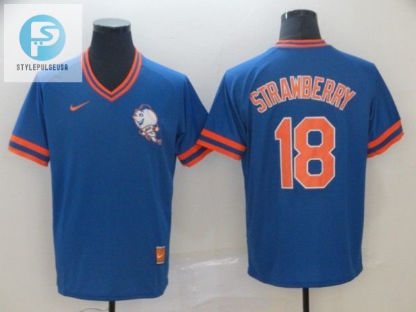 New York Mets Darryl Strawberry 18 2020 Mlb Blue Jersey stylepulseusa 1