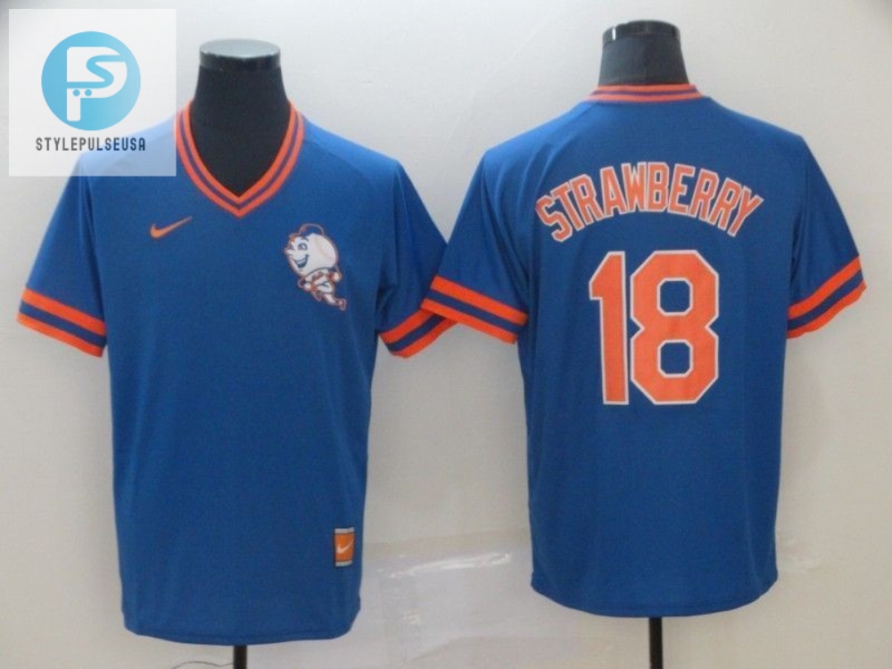 New York Mets Darryl Strawberry 18 2020 Mlb Blue Jersey 