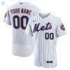 New York Mets Home Authentic Custom Jersey White Custom Jerseys Mlb stylepulseusa 1