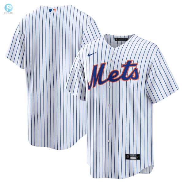 New York Mets Home Blank Replica Jersey White Mlb stylepulseusa 1