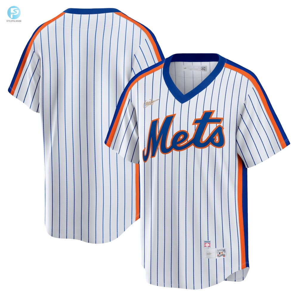 New York Mets Home Cooperstown Collection Team Jersey  White Mlb 