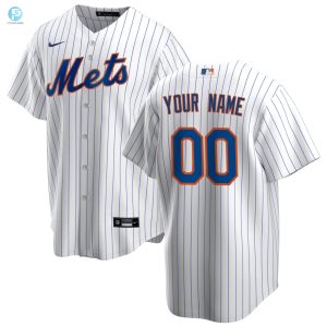 New York Mets Home Replica Custom Jersey White Custom Jerseys Mlb stylepulseusa 1 1