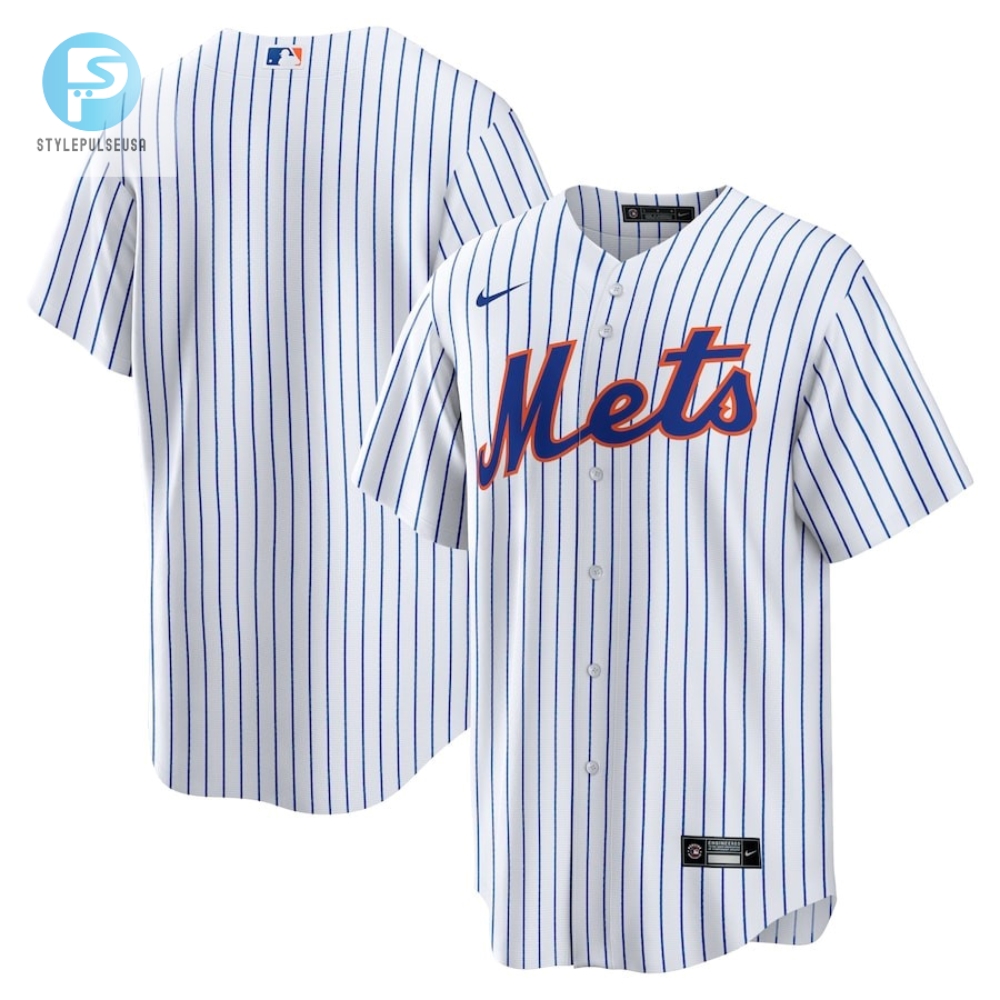 New York Mets Home Team Men Jersey  White 