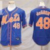 New York Mets Jacob Degrom 48 2020 Mlb Dark Blue Jersey stylepulseusa 1