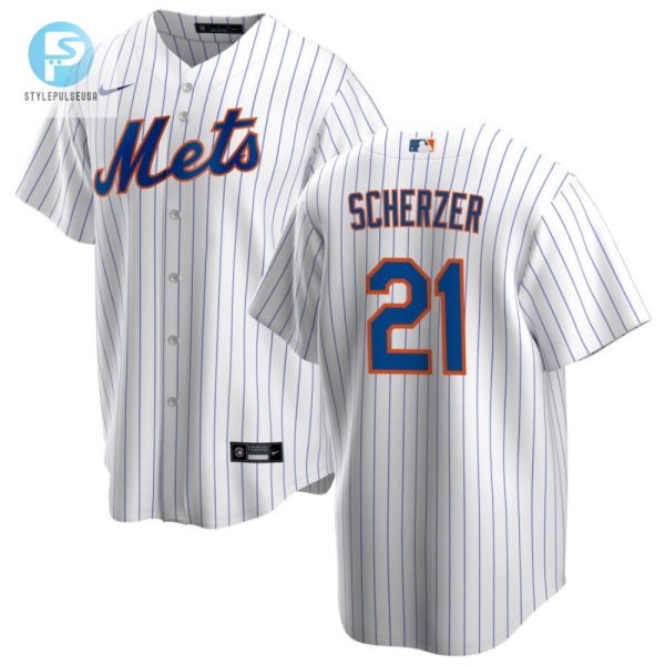 New York Mets Max Scherzer 21 Mlb Royal White Home Jersey Gift For Mets Fans stylepulseusa 1