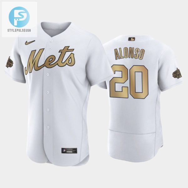 New York Mets Pete Alonso 20 202223 Allstar Game White Jersey stylepulseusa 1 1