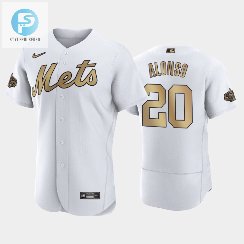 New York Mets Pete Alonso 20 202223 Allstar Game White Jersey 