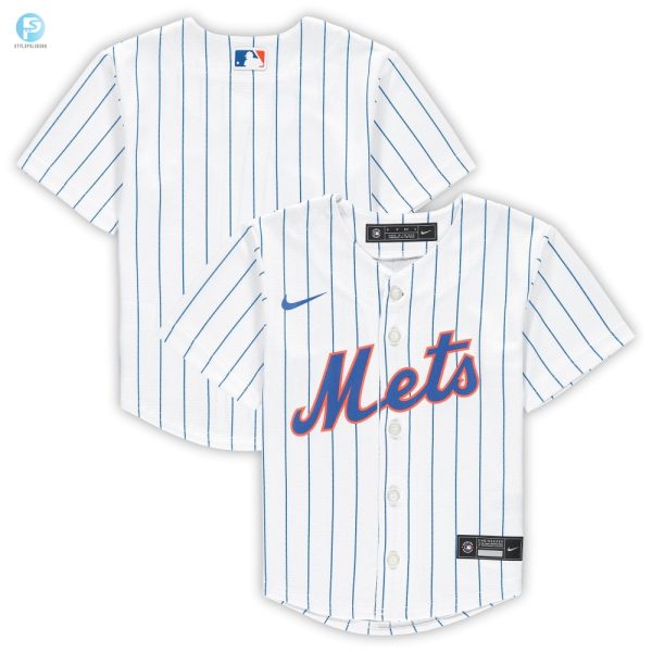 New York Mets Preschool Home Replica Team Jersey White Mlb stylepulseusa 1 1