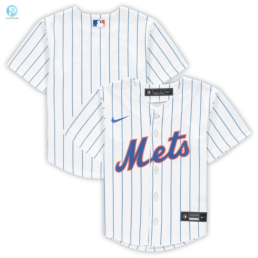 New York Mets Preschool Home Replica Team Jersey  White Mlb 