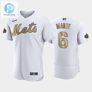 New York Mets Starling Marte 6 202223 Allstar Game White Jersey stylepulseusa 1 1