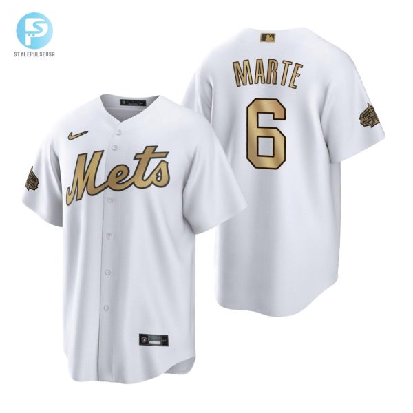 New York Mets Starling Marte White 202223 Allstar Game Jersey stylepulseusa 1