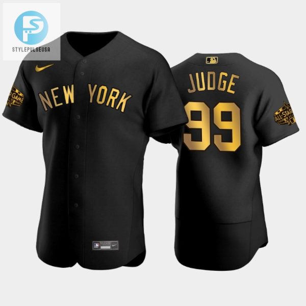 New York Yankees 202223 Allstar Game Aaron Judge 99 Black Jersey stylepulseusa 1