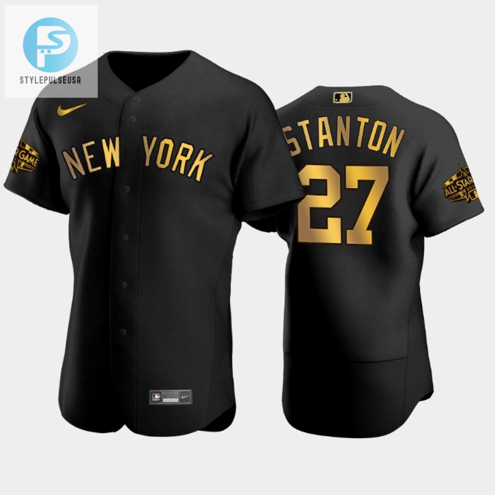 New York Yankees 202223 Allstar Game Giancarlo Stanton 27 Black Jersey 