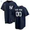 New York Yankees Alternate Replica Custom Jersey Navy Custom Jerseys Mlb stylepulseusa 1