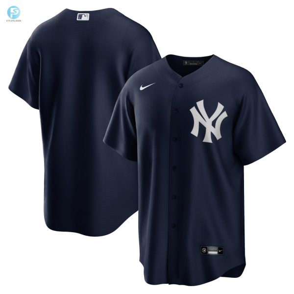 New York Yankees Alternate Replica Team Jersey Navy Mlb stylepulseusa 1