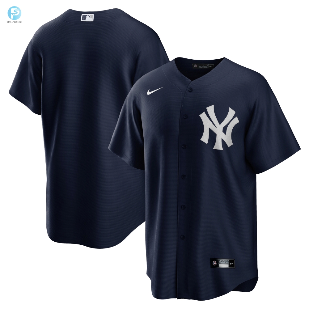 New York Yankees Alternate Replica Team Jersey  Navy Mlb 