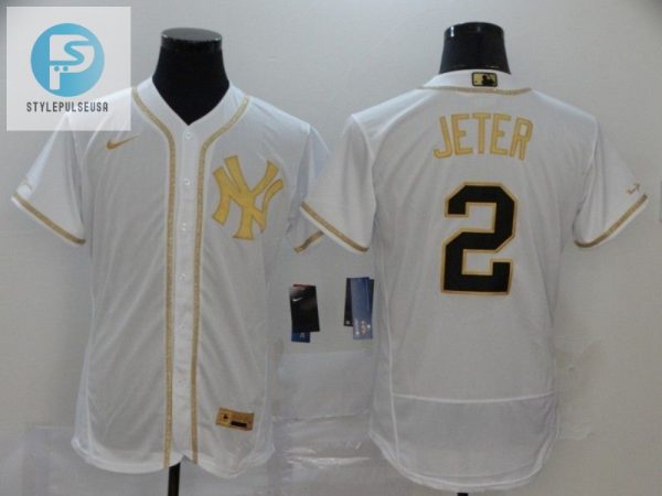 New York Yankees Derek Jeter 2 2020 Mlb White Jersey stylepulseusa 1