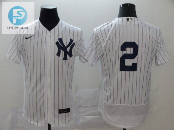 New York Yankees Derek Jeter 2 2020 Mlb White Jersey A5 stylepulseusa 1