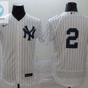 New York Yankees Derek Jeter 2 2020 Mlb White Jersey A5 stylepulseusa 1 1