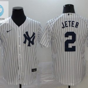 New York Yankees Derek Jeter 2 2020 Mlb White Jersey A6 stylepulseusa 1 1