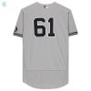 New York Yankees Fanatics Gray Teamissued 61 Jersey From The 2021 Mlb Season stylepulseusa 1