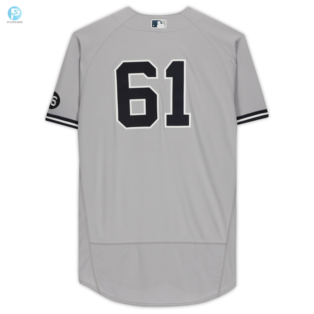 New York Yankees Fanatics Gray Teamissued 61 Jersey From The 2021 Mlb Season 