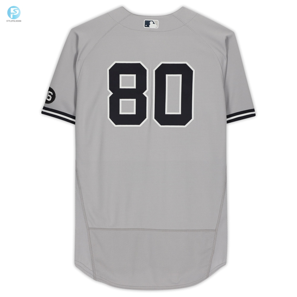 New York Yankees Fanatics Gray Teamissued 80 Jersey From The 2021 Mlb Season 