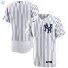 New York Yankees Home Authentic Team Jersey White Mlb stylepulseusa 1