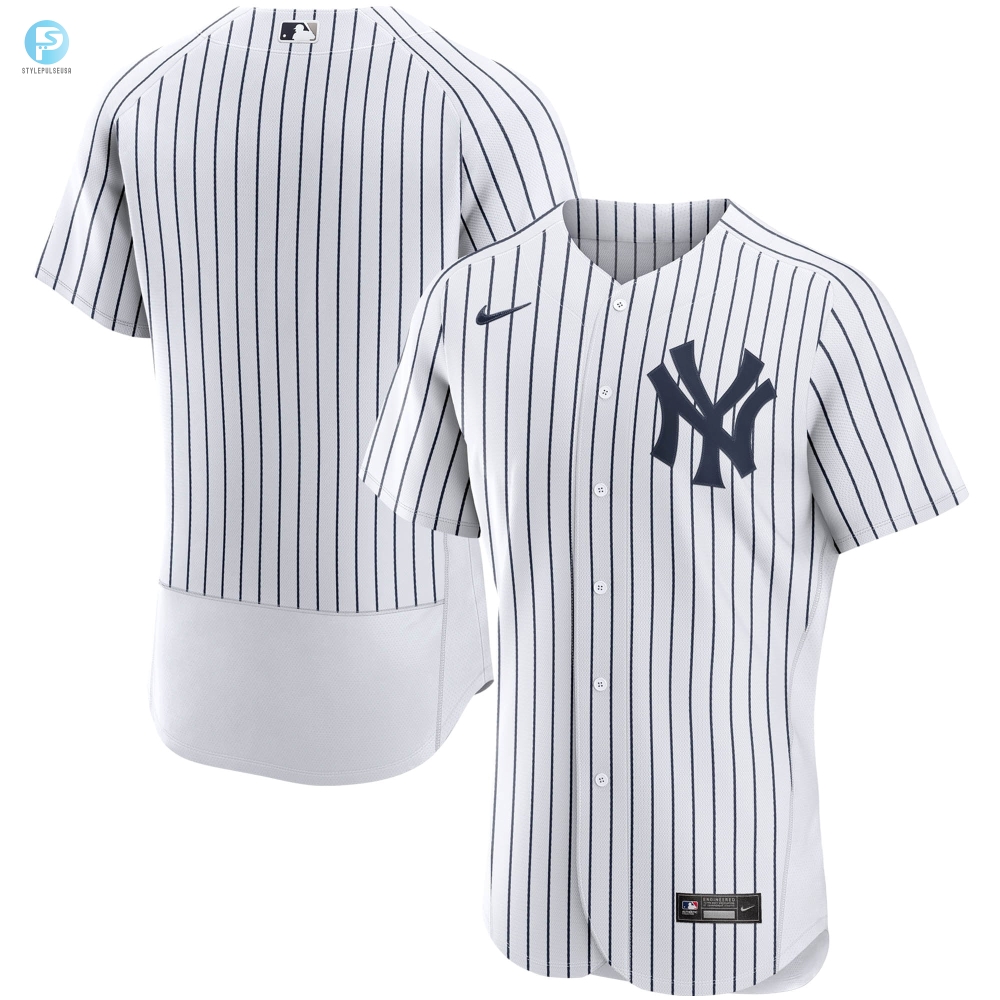 New York Yankees Home Authentic Team Jersey White Mlb 