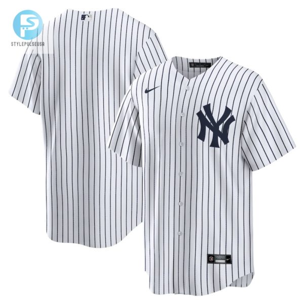 New York Yankees Home Blank Men Jersey White stylepulseusa 1