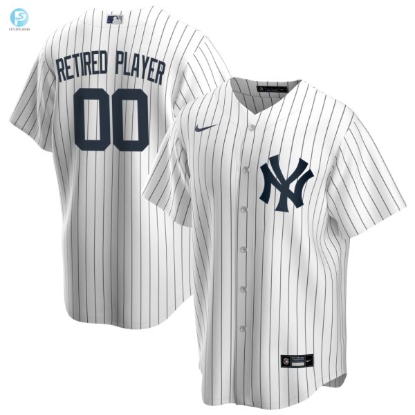 New York Yankees Home Pickaplayer Retired Roster Replica Jersey White Custom Jerseys Mlb stylepulseusa 1