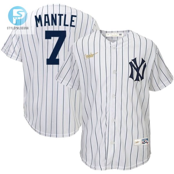 New York Yankees Mickey Mantle 7 2020 Mlb White Jersey stylepulseusa 1