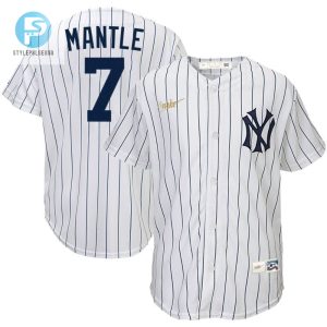 New York Yankees Mickey Mantle 7 2020 Mlb White Jersey stylepulseusa 1 1