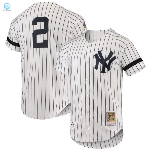 New York Yankees Mitchell Ness Cooperstown Collection 1996 Authentic Home Jersey White Mlb stylepulseusa 1