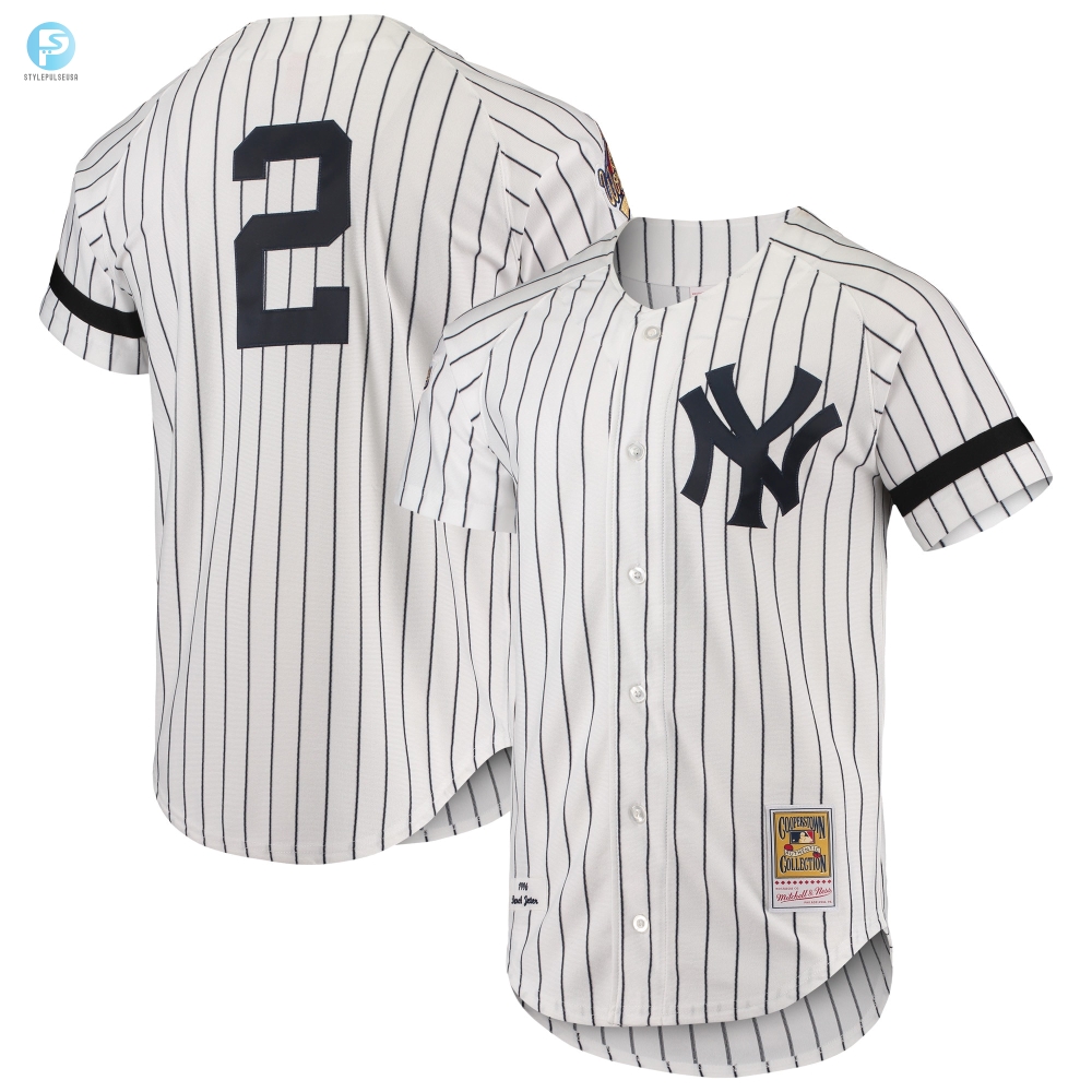 New York Yankees Mitchell  Ness Cooperstown Collection 1996 Authentic Home Jersey  White Mlb 