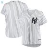 New York Yankees Womens Plus Size Sanitized Replica Team Jersey White Mlb stylepulseusa 1