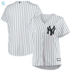 New York Yankees Womens Plus Size Sanitized Replica Team Jersey White Mlb stylepulseusa 1 1