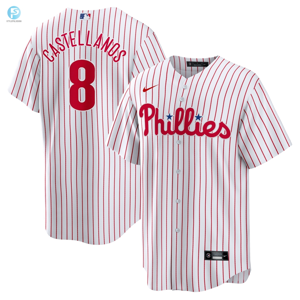 Nick Castellanos Philadelphia Phillies Replica Player Jersey  White Mlb 