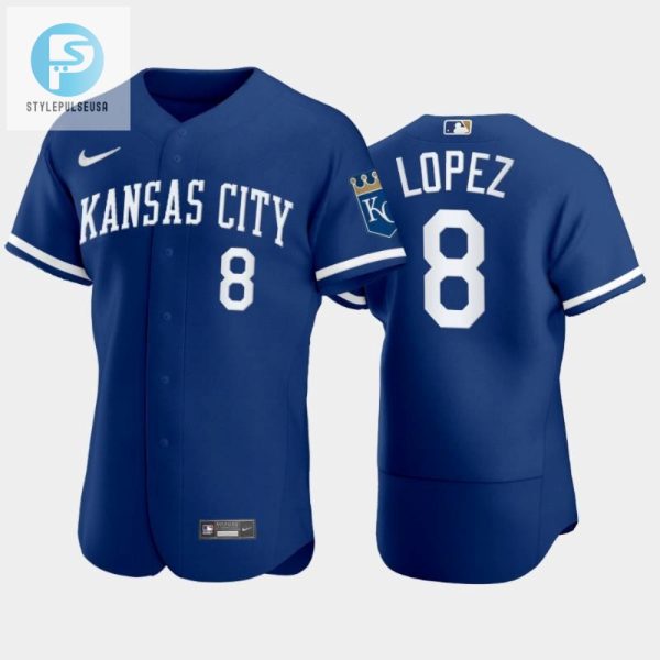 Nicky Lopez 8 Kansas City Royals 202223 Blue Mens Jersey stylepulseusa 1